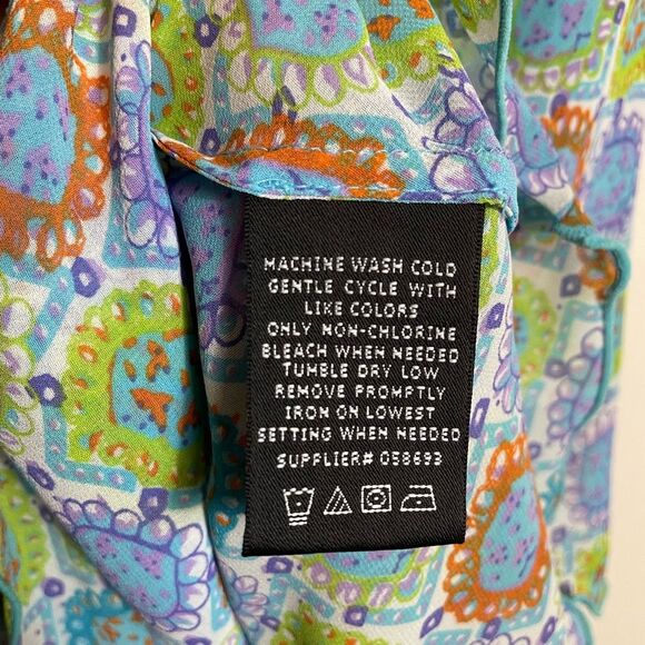 Y2K Bright color Adjustable Spaghetti Straps Ruffled Layered Lightweight Top Sz6 - Picture 4 of 8